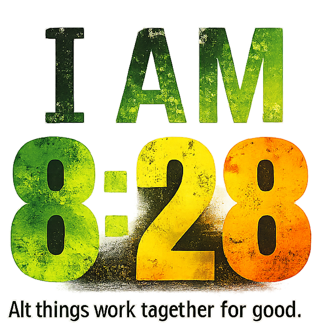 I Am 8:28 Christian T-Shirt – Romans 8:28 Faith-Based Inspirational Tee - White