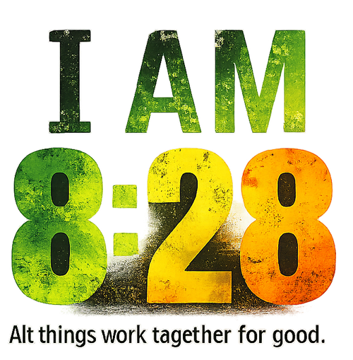 I Am 8:28 Christian T-Shirt – Romans 8:28 Faith-Based Inspirational Tee - White