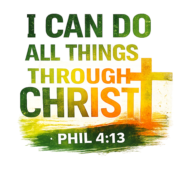 I Can Do All Things Through Christ | Philippians 4:13 Christian T-Shirt